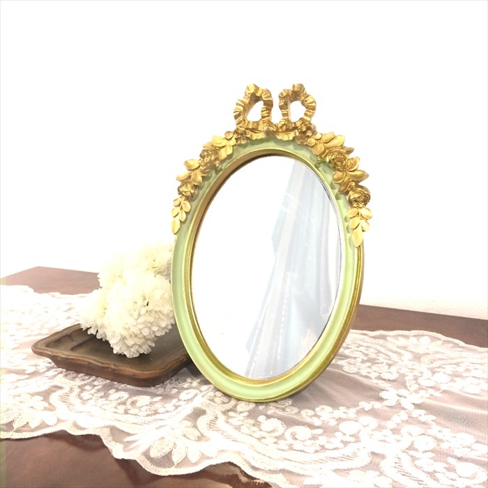 クラシック 掛け置き兼用 ミラー 小