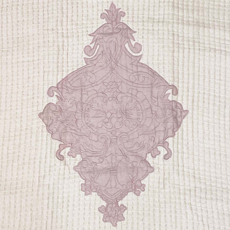 フリル付き コットンマット 110×85cm