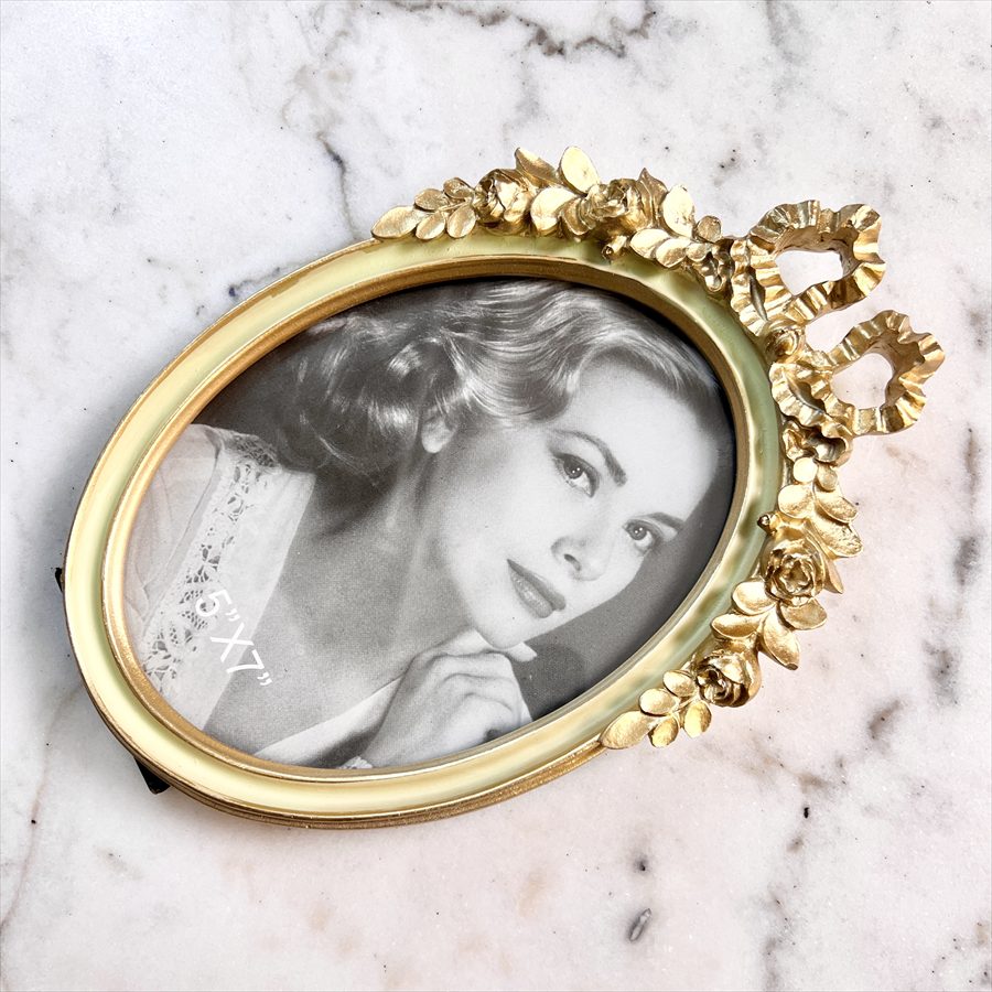 クラシック 写真立て アイボリーゴールド