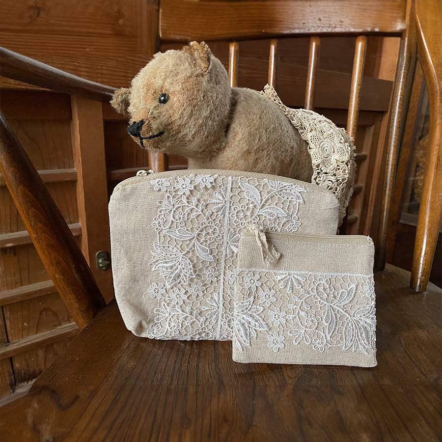 フラットポーチL 2サイズ展開 フルールジャルダンシリーズ