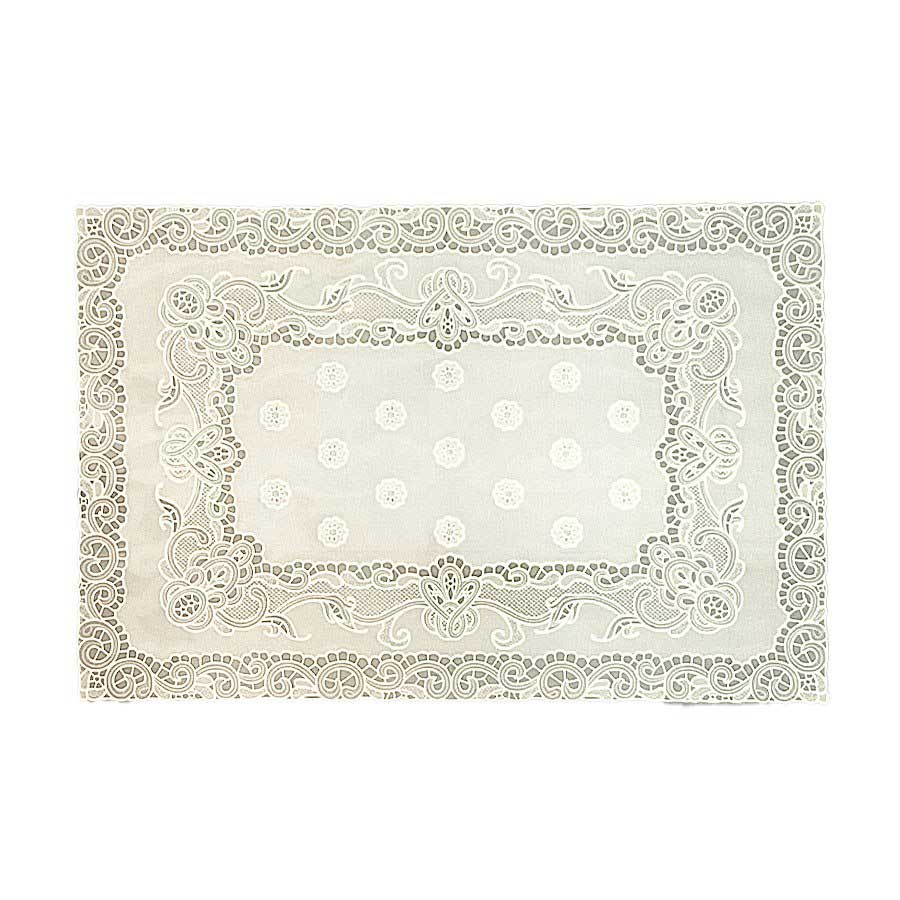 4色展開 レース柄デザイン プレースマット ランチョンマット