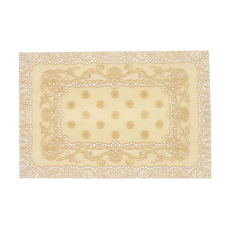 4色展開 レース柄デザイン プレースマット ランチョンマット