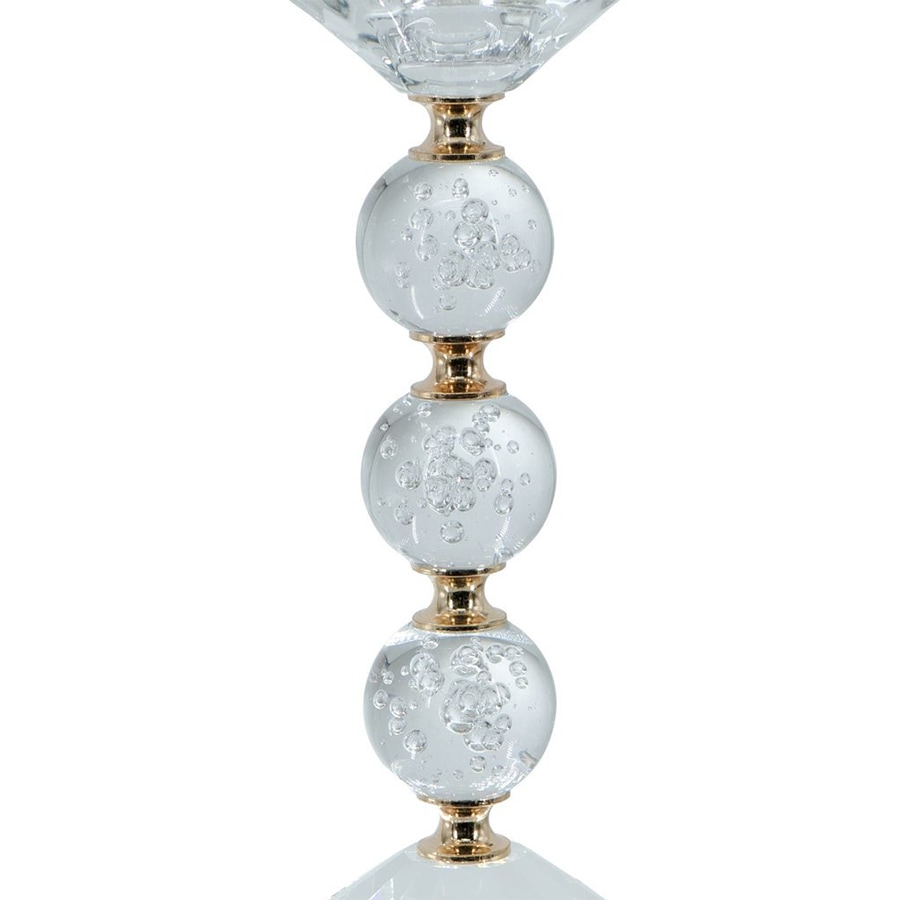 2サイズ展開 ガラス×ゴールド キャンドルホルダー S