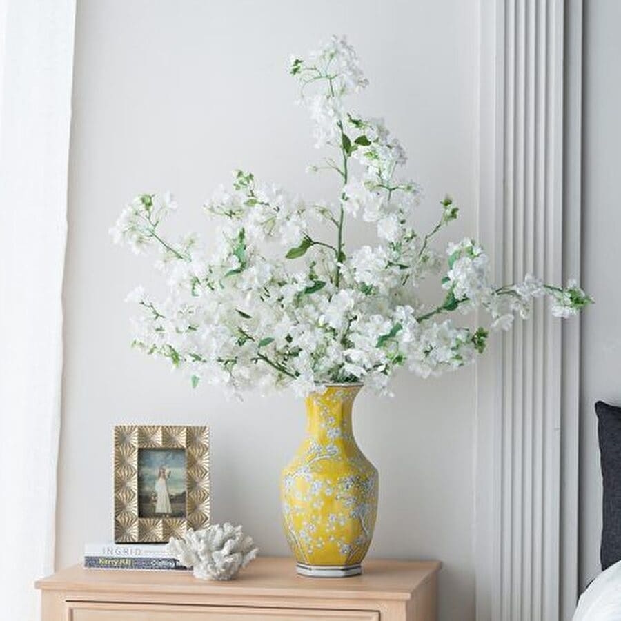 シノワズリ 花びん 六角