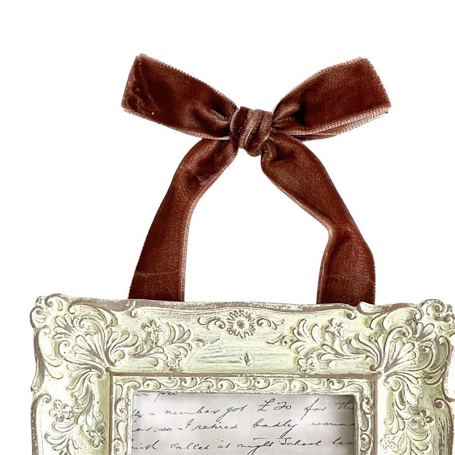 フォトフレーム リボン付き ミニフレーム