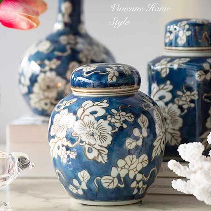 シノワズリ クラシックモダン 花瓶 4セット 陶磁器 モダン 4個 花器 花びん フラワーベース