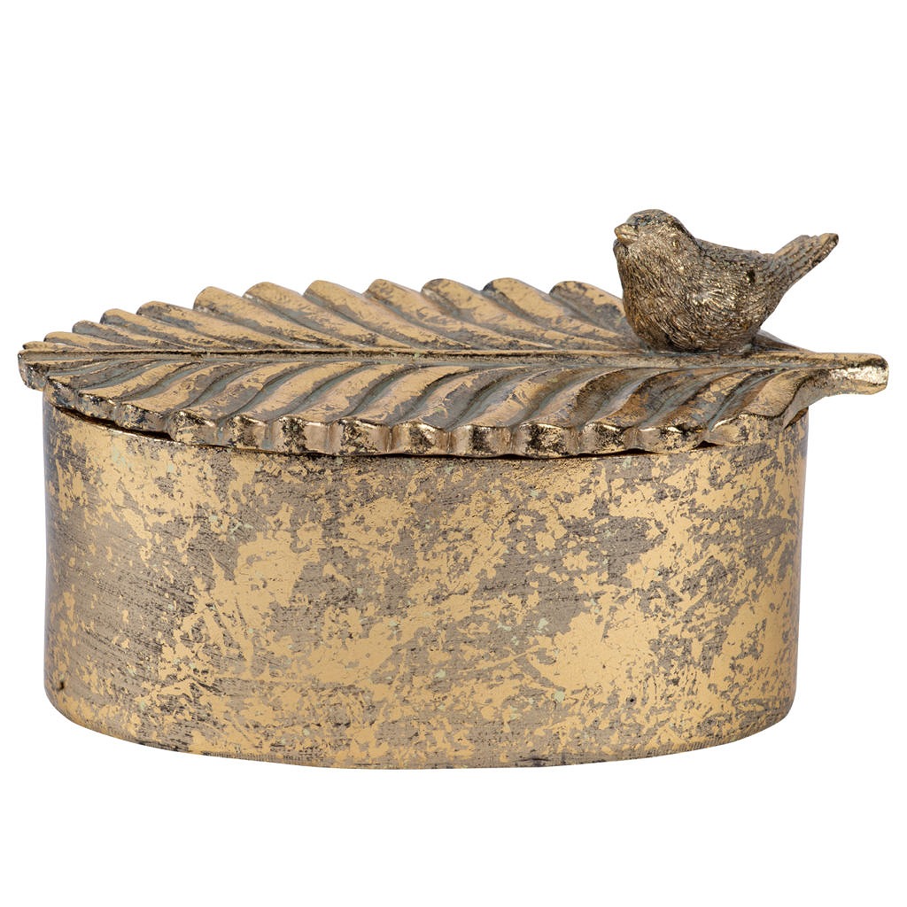 クラシック 小物入れ オーバル バード ふた付き 蓋付き ディスプレイ カフェ レストラン 店舗 置物 置き物 お菓子入れ アクセサリー入れ 宝物入れ