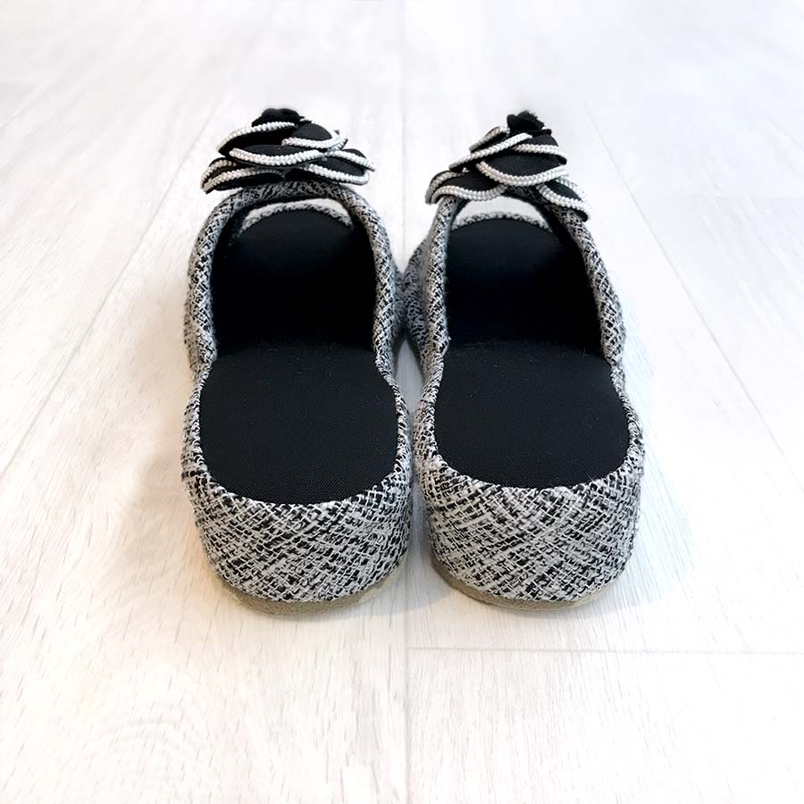 MLサイズ対応 カメリアスリッパ 4cmヒール