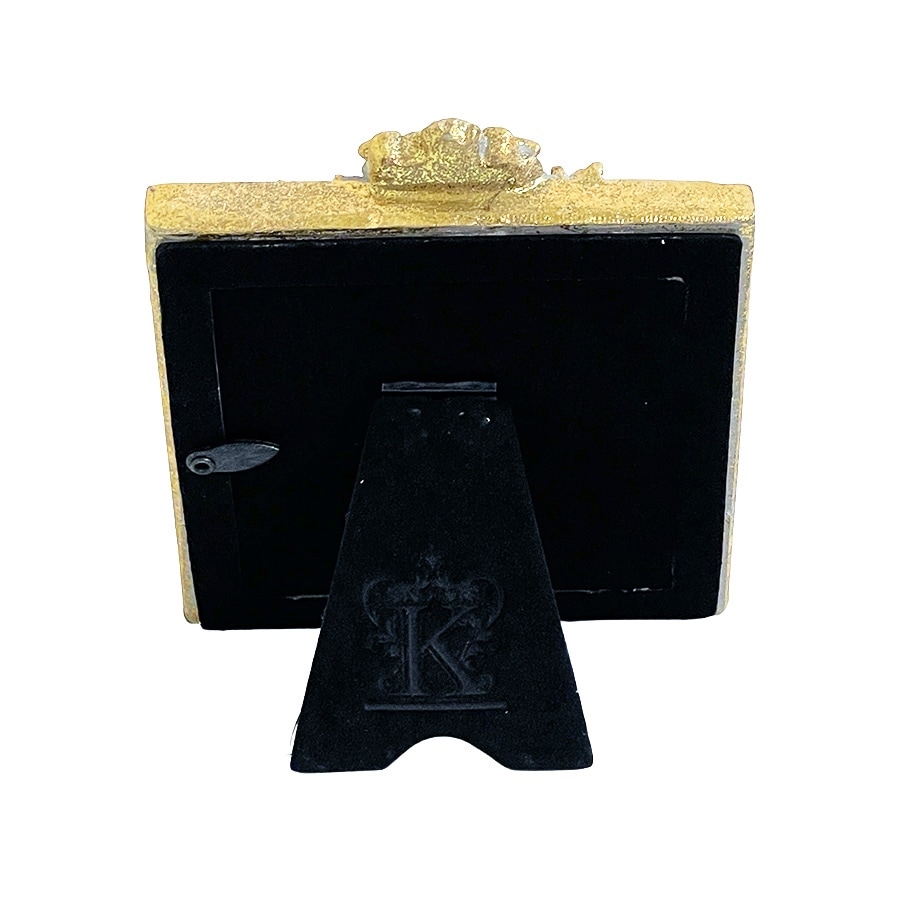 ミニローズフレーム 写真立て グレー 正方形 