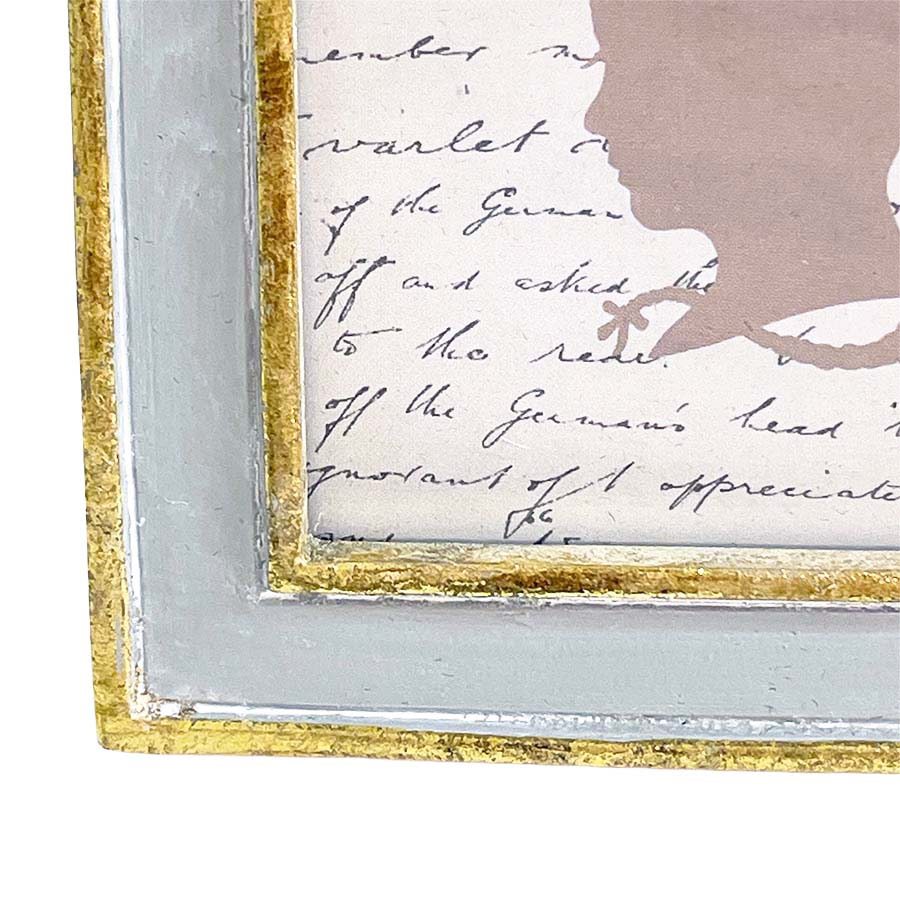 ミニローズフレーム 写真立て グレー 正方形 