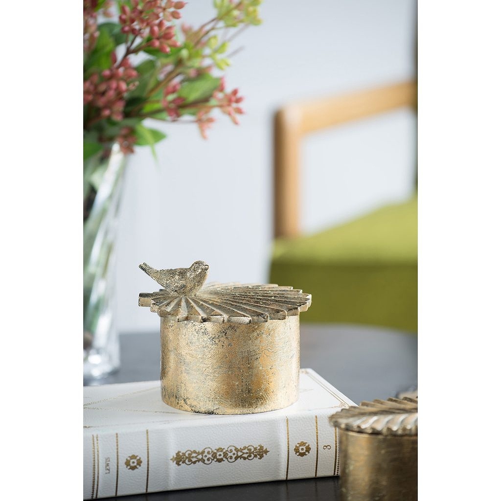 クラシック 小物入れ バード ふた付き 蓋付き ディスプレイ カフェ レストラン 店舗 置物 置き物 お菓子入れ アクセサリー入れ 宝物入れ