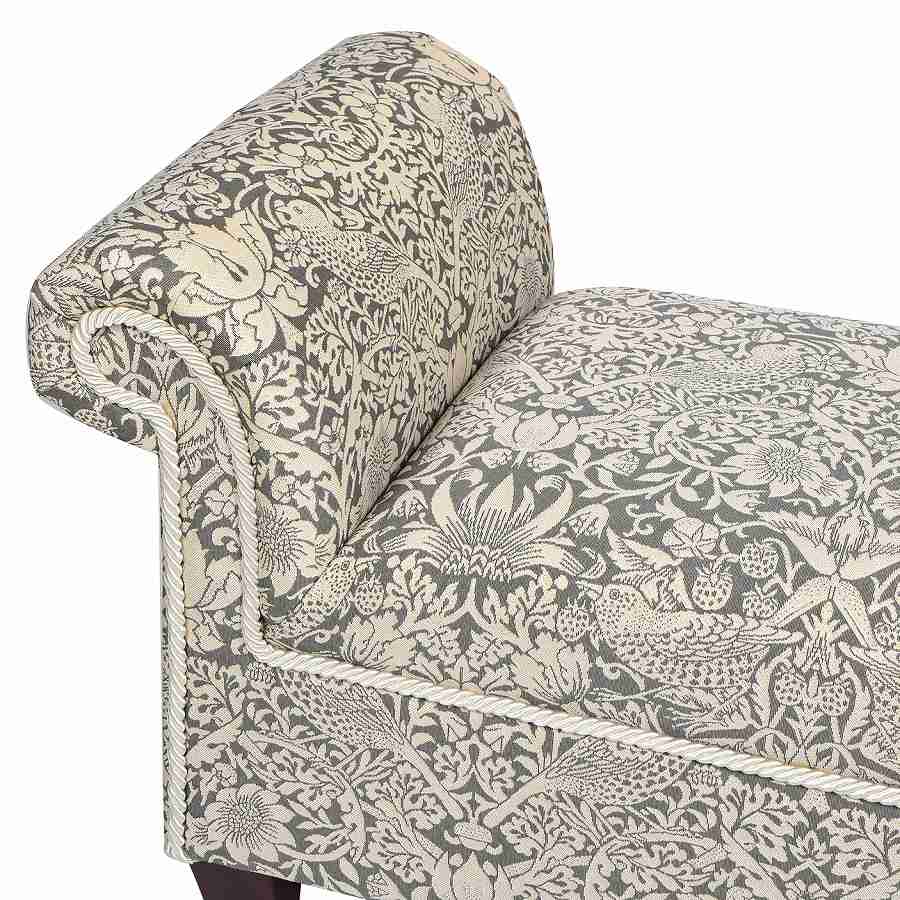 ジェニファーテイラー ロールアームベンチ Strawberry Thieif GR いちご泥棒 グレー 33031RB-VI04