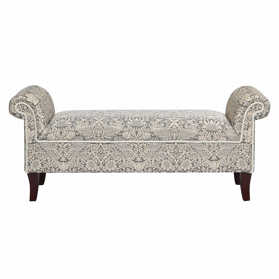 ジェニファーテイラー ロールアームベンチ Strawberry Thieif GR いちご泥棒 グレー 33031RB-VI04