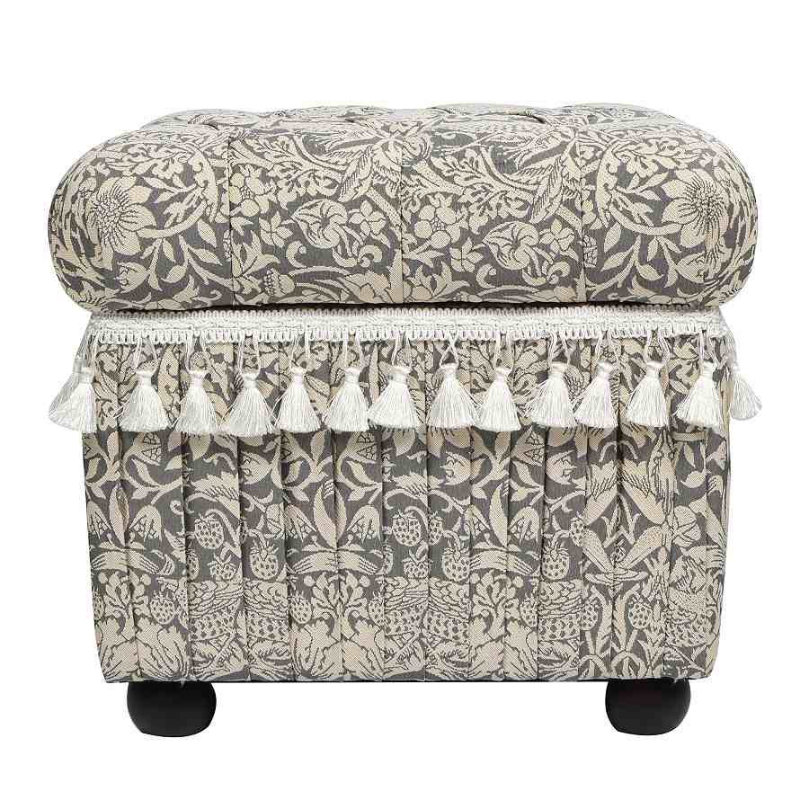 ジェニファーテイラー 収納スツール いちご泥棒 グレー Strawberry Thief GR Jennifer Taylor 33192ST