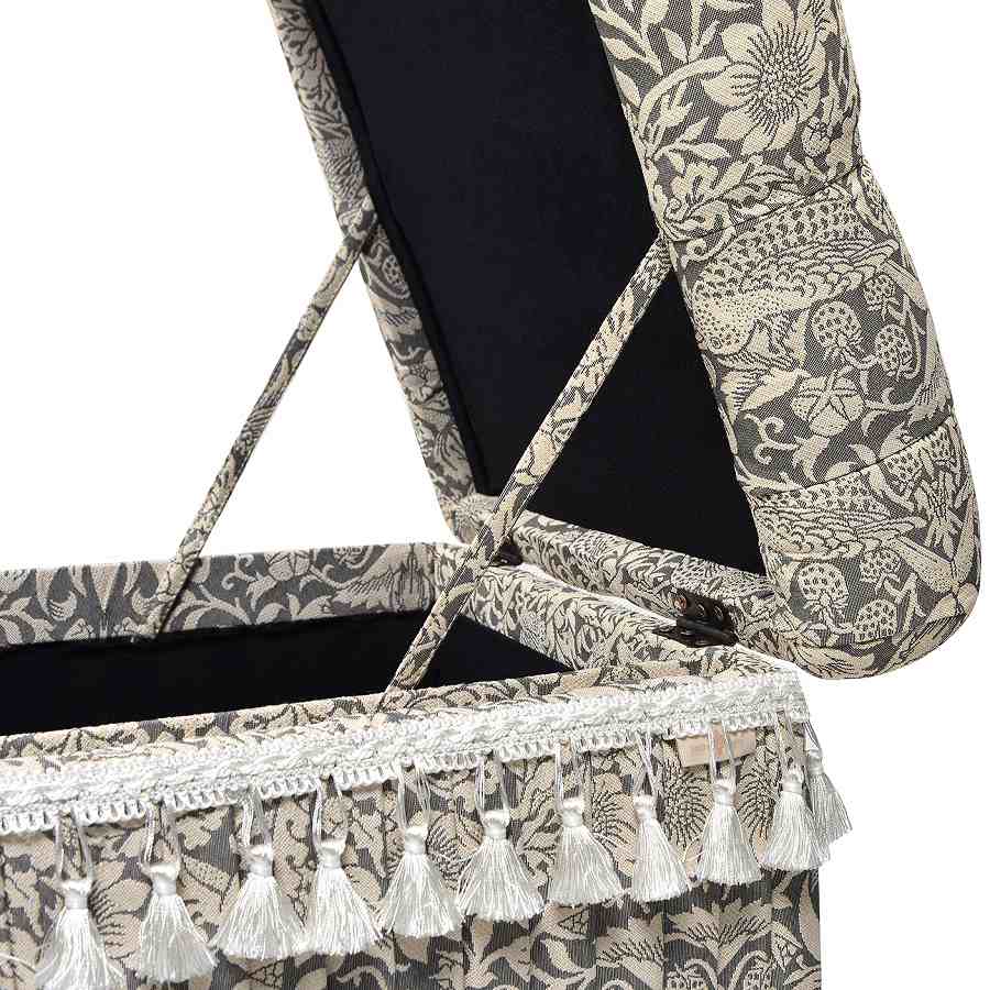 ジェニファーテイラー 収納スツール いちご泥棒 グレー Strawberry Thief GR Jennifer Taylor 33192ST