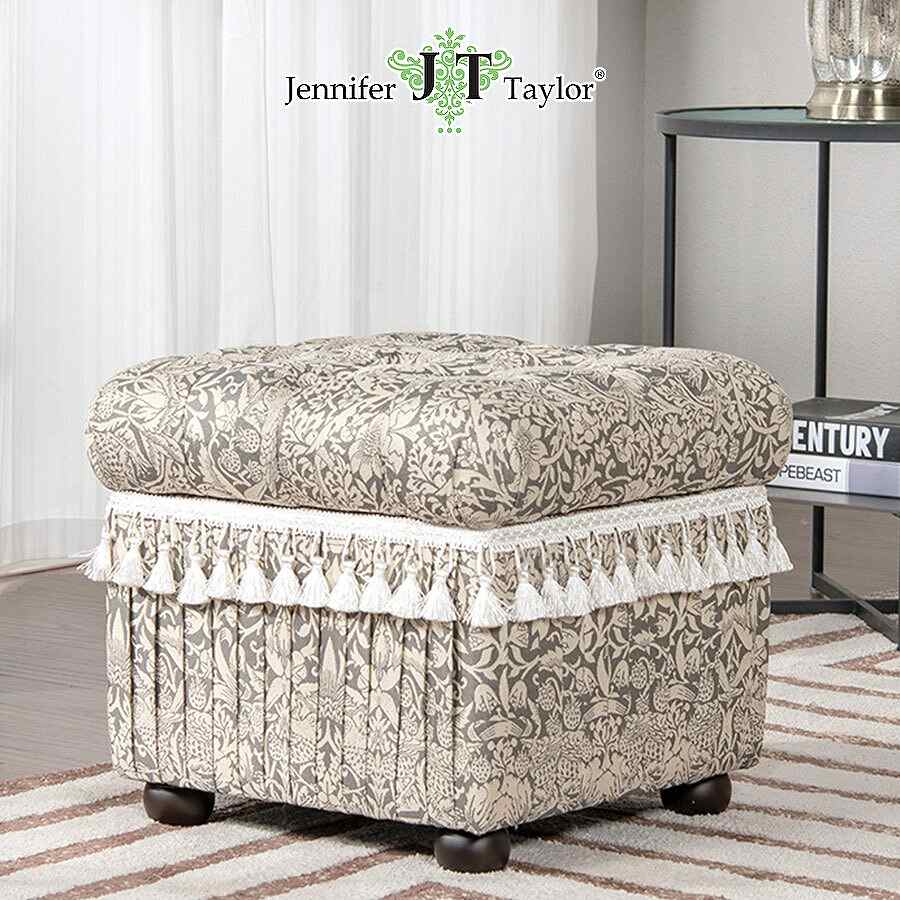 ジェニファーテイラー 収納スツール いちご泥棒 グレー Strawberry Thief GR Jennifer Taylor 33192ST
