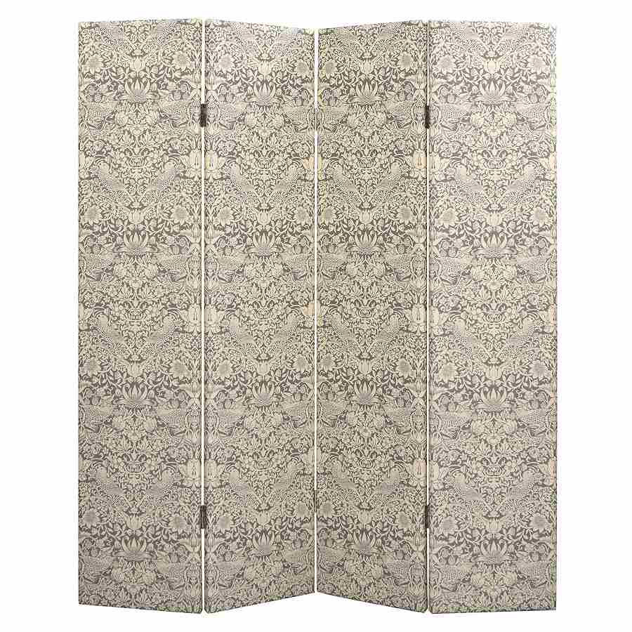 ジェニファーテイラー スクリーン 間仕切り パーテーション いちご泥棒 グレー Strawberry Thief GR Jennifer Taylor 33207SN