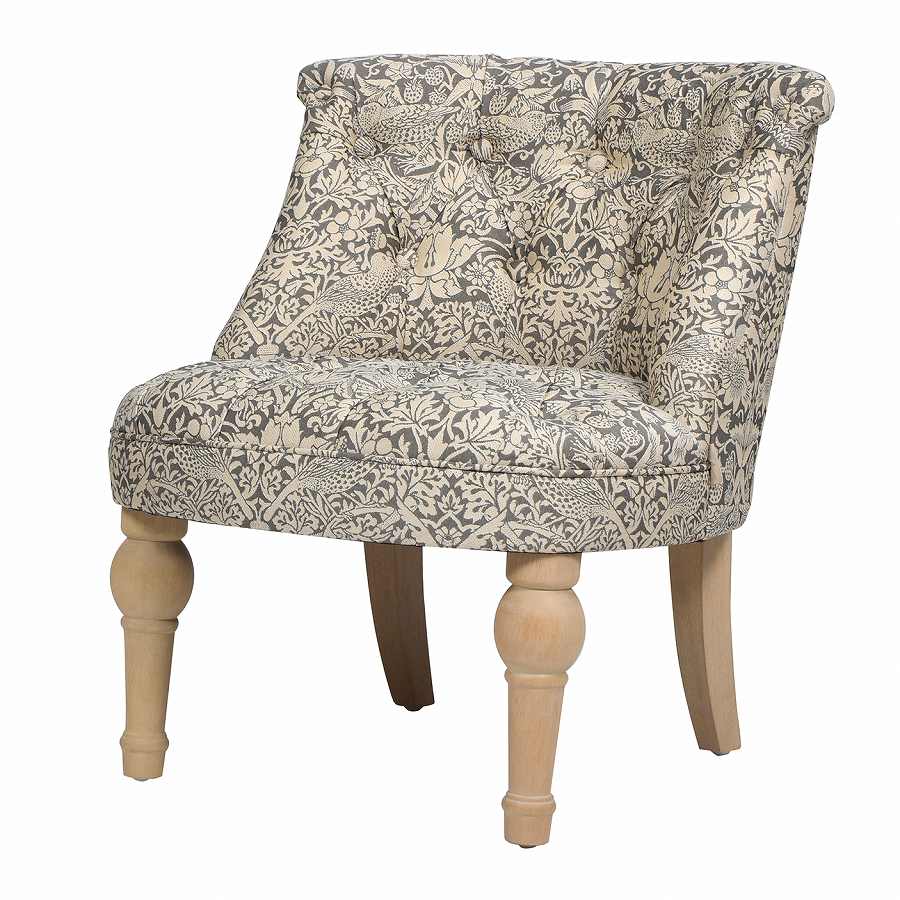 ジェニファーテイラー ラムズゲイトチェア 1人掛け いちご泥棒 グレー Strawberry Thief GR 33186RC-VI04