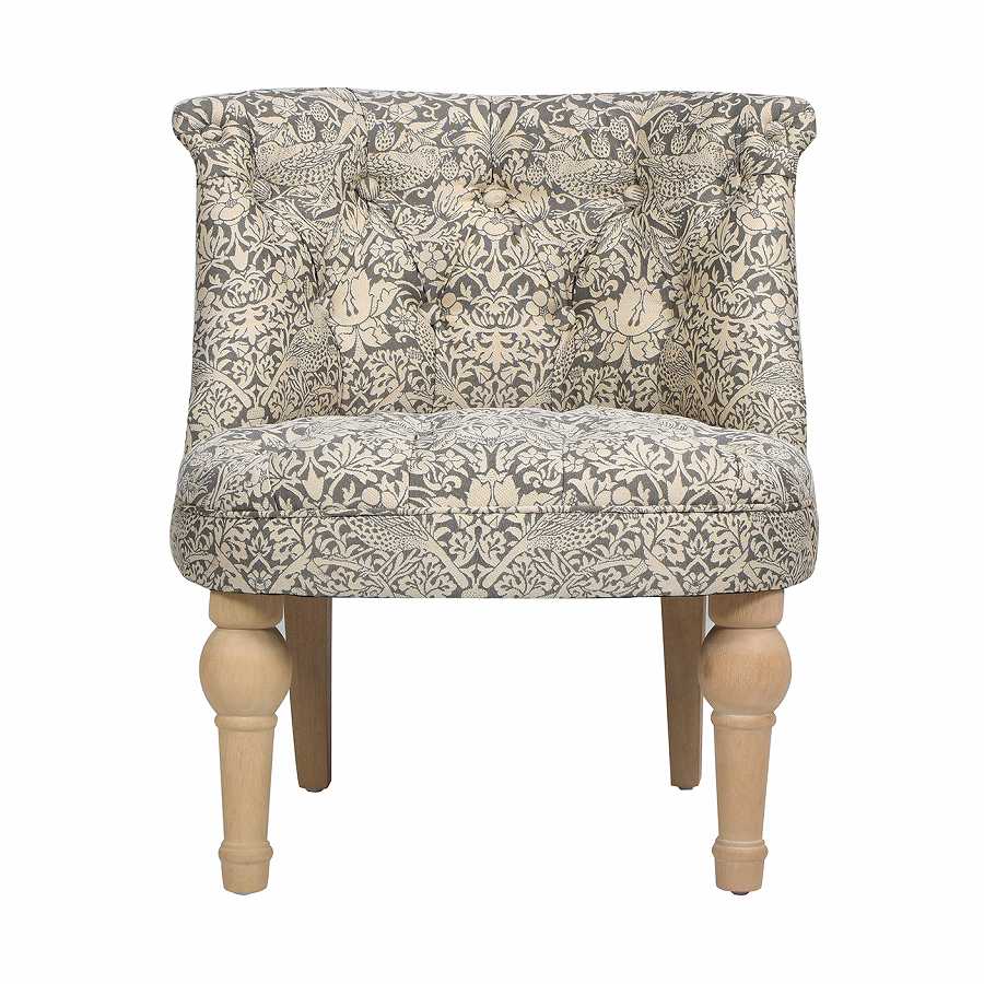 ジェニファーテイラー ラムズゲイトチェア 1人掛け いちご泥棒 グレー Strawberry Thief GR 33186RC-VI04