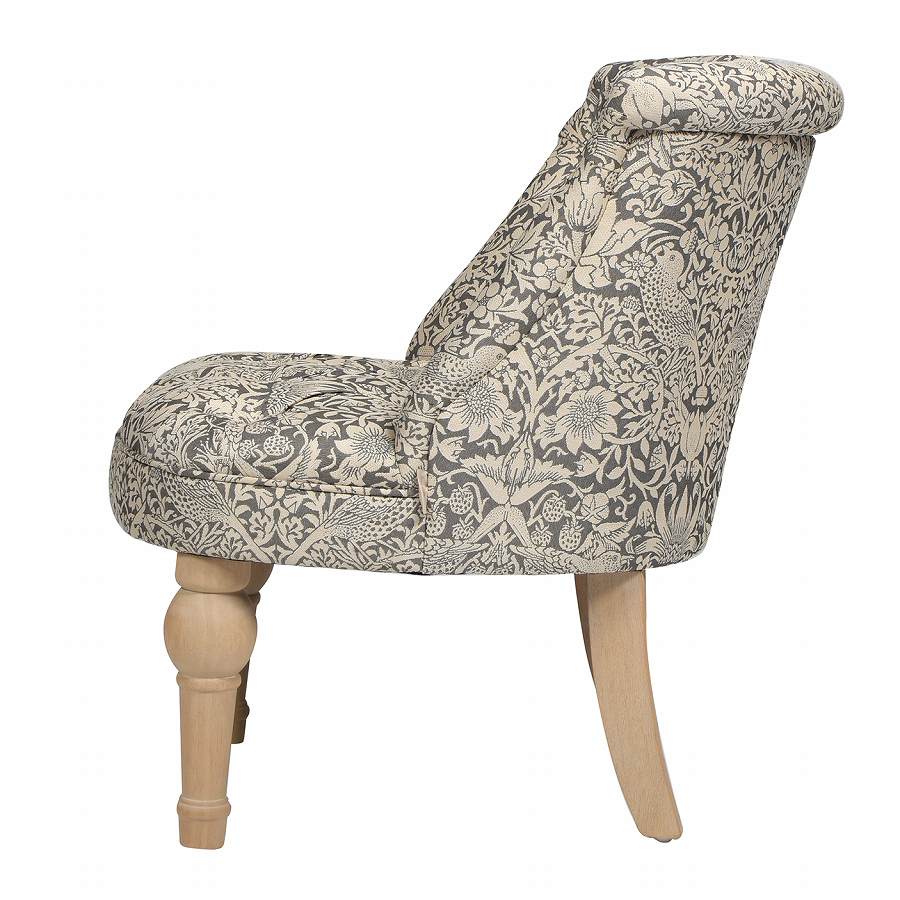 ジェニファーテイラー ラムズゲイトチェア 1人掛け いちご泥棒 グレー Strawberry Thief GR 33186RC-VI04