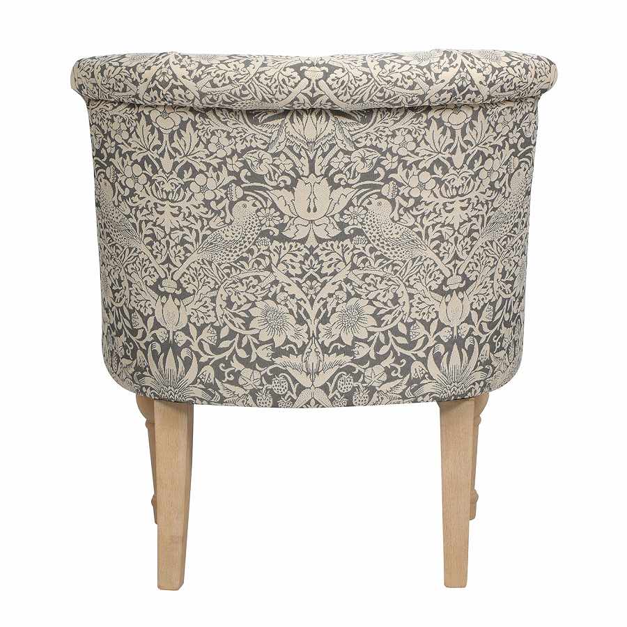 ジェニファーテイラー ラムズゲイトチェア 1人掛け いちご泥棒 グレー Strawberry Thief GR 33186RC-VI04