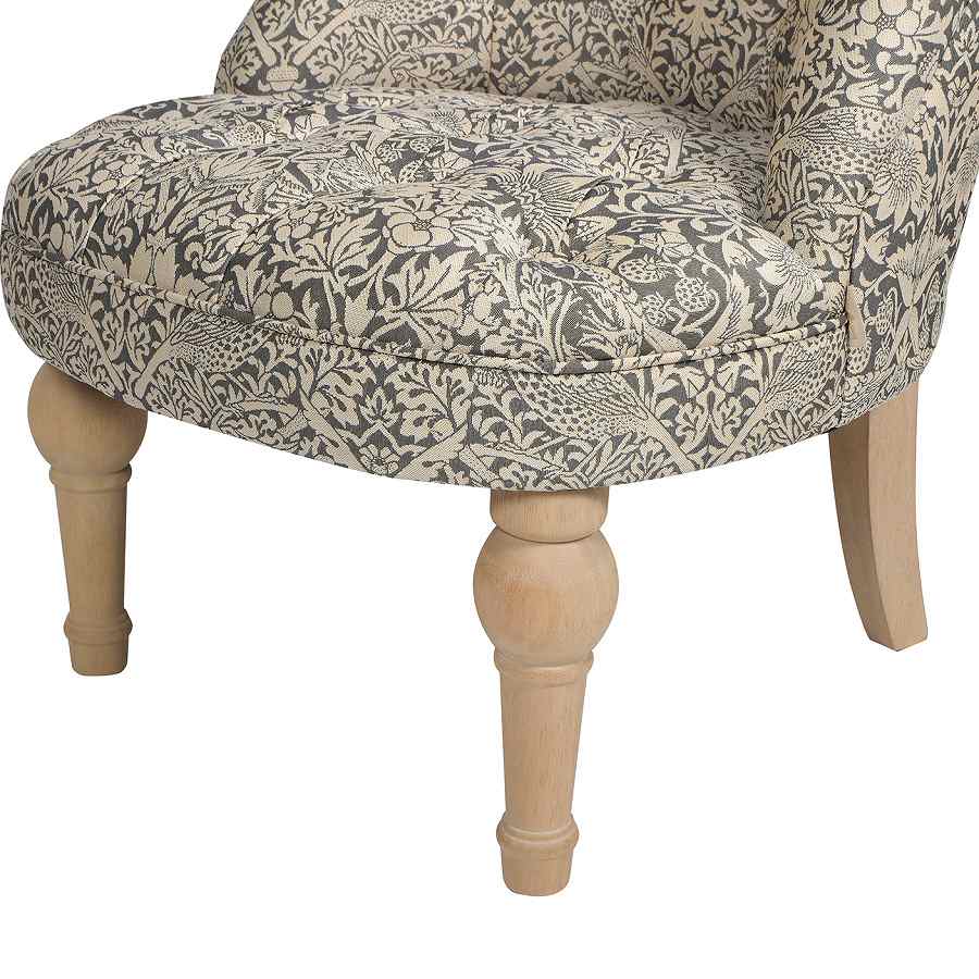 ジェニファーテイラー ラムズゲイトチェア 1人掛け いちご泥棒 グレー Strawberry Thief GR 33186RC-VI04