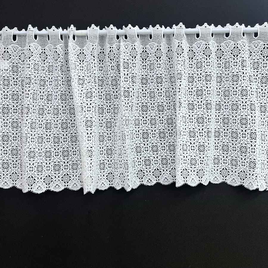 カフェカーテン 高さ45x幅120cm オフホワイト