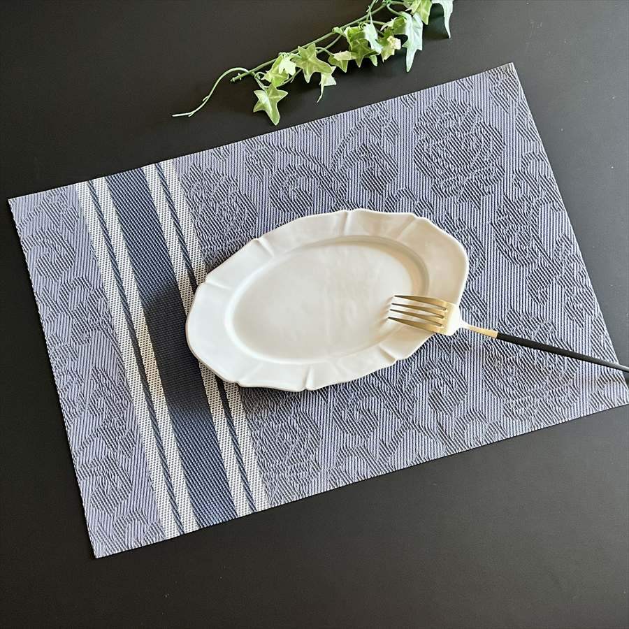 ダマスクランチョンマット 45x30cm