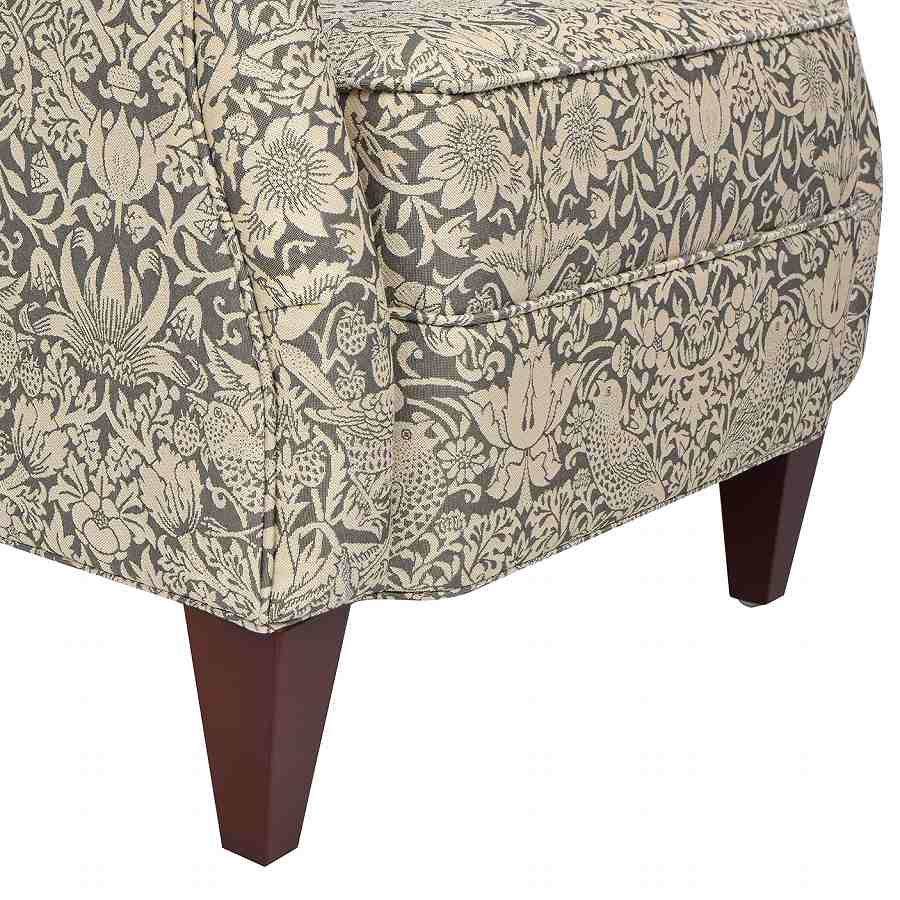 ジェニファーテイラー アームチェア 1人掛け いちご泥棒 グレー Strawberry Thief GR Jennifer Taylor 33206AC