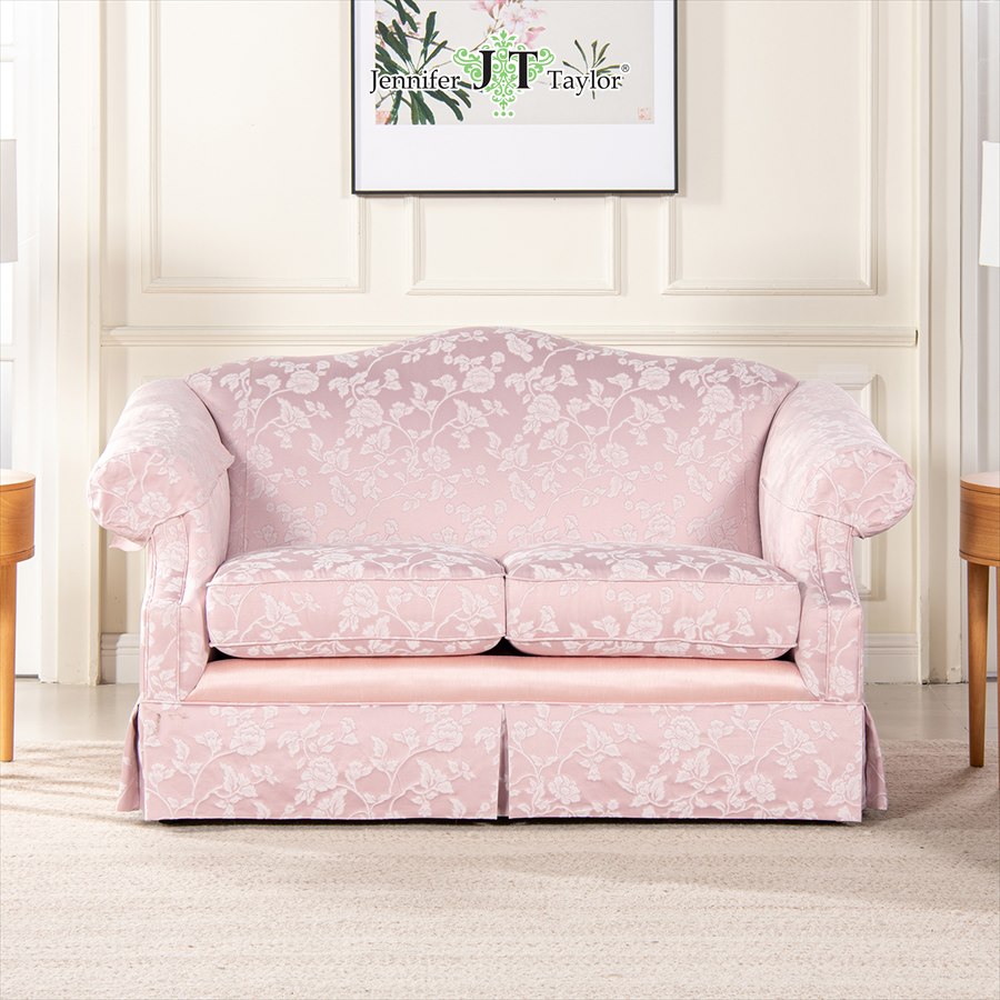 ジェニファーテイラー 2人掛ソファ Marguerite 幅163cm ヘアルームピンク 36022LS-205P