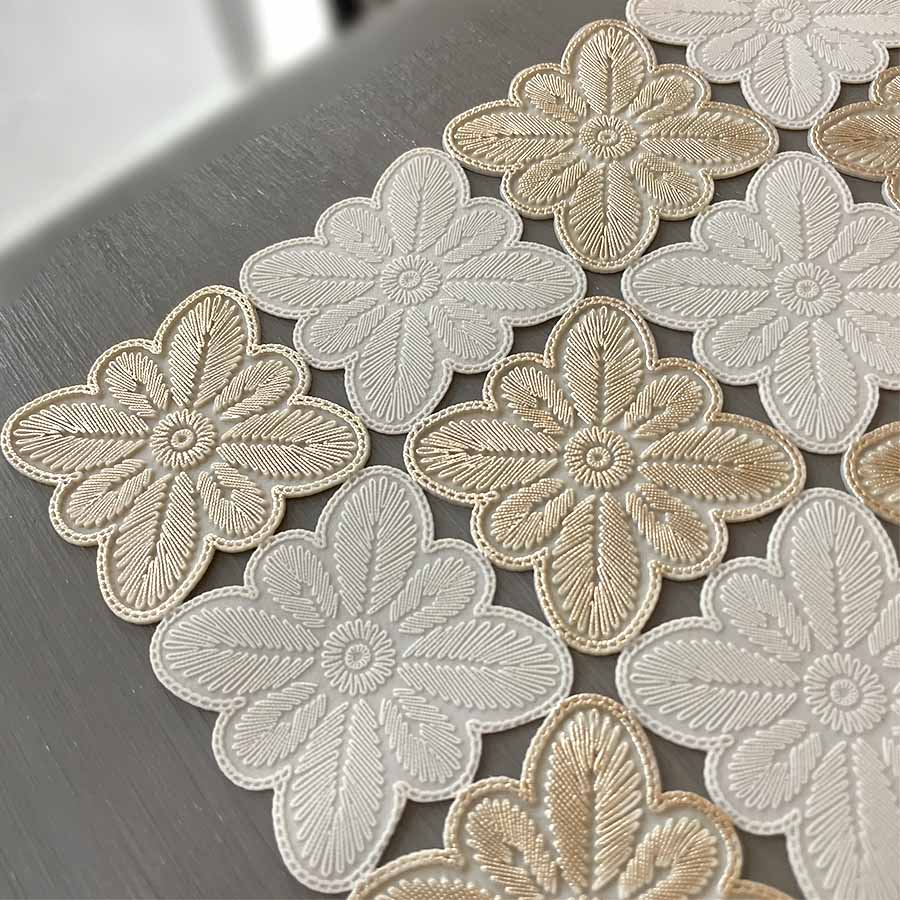 フラワーモチーフ ランチョンマット 45x30cm