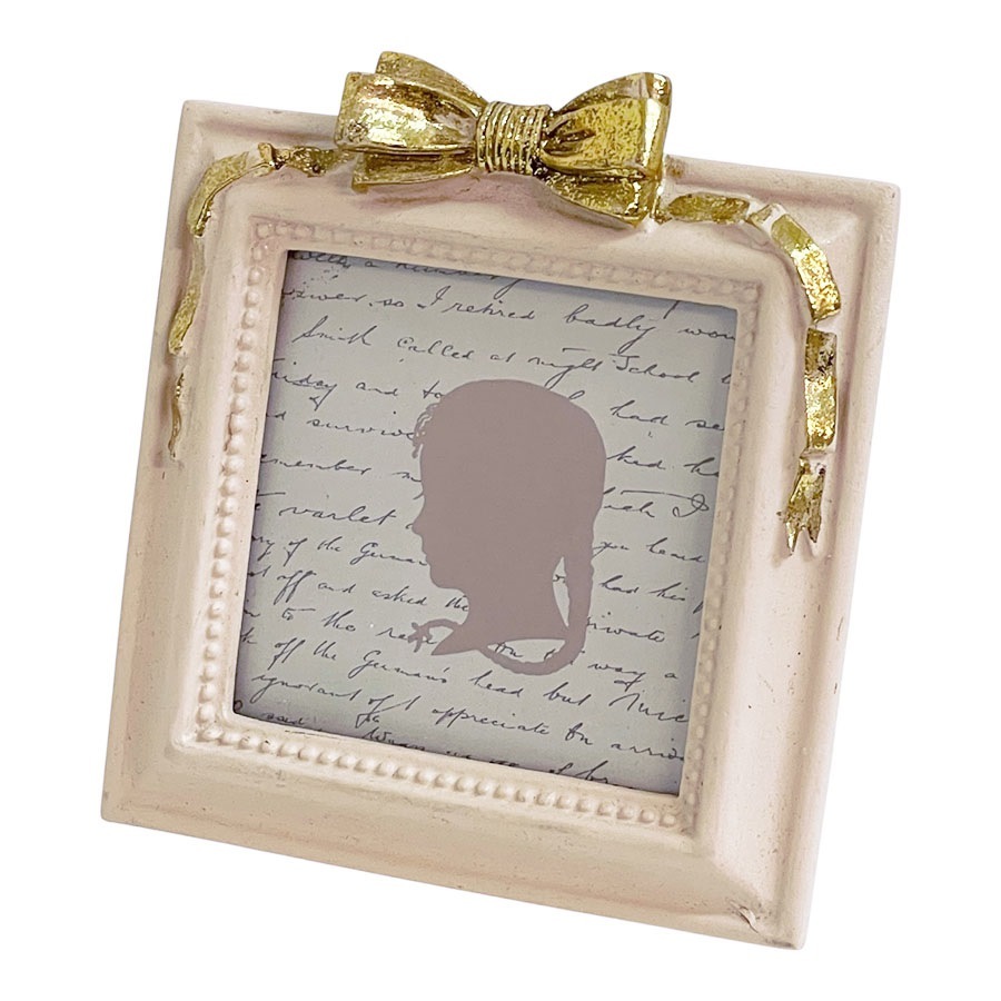 フォトフレーム リボン 写真立て スクエア