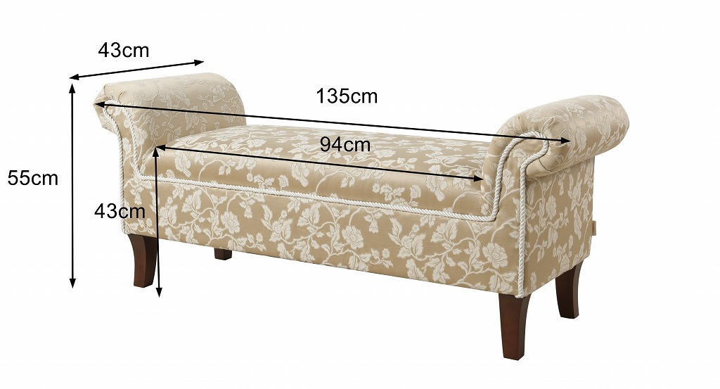 ジェニファーテイラー ロールアームベンチ Kathy Heirloom Jennifer Taylor 33031RB-205