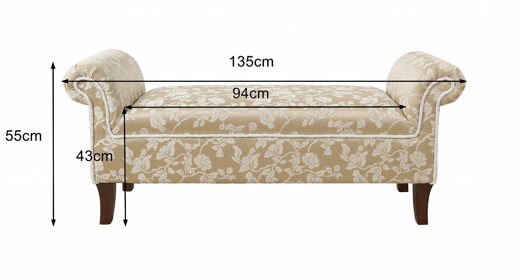 ジェニファーテイラー ロールアームベンチ Kathy Heirloom Jennifer Taylor 33031RB-205