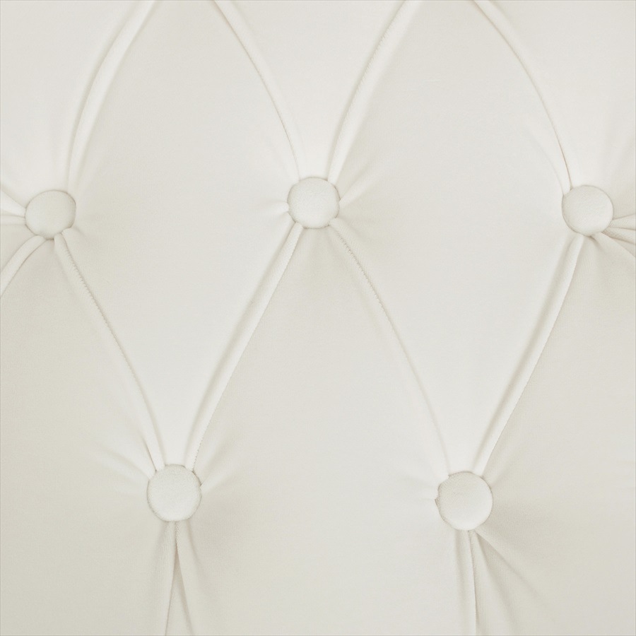 ジェニファーテイラー ラムズゲイトチェア 1人掛 ホワイト ベロア Jennifer Taylor 33186RC-V037