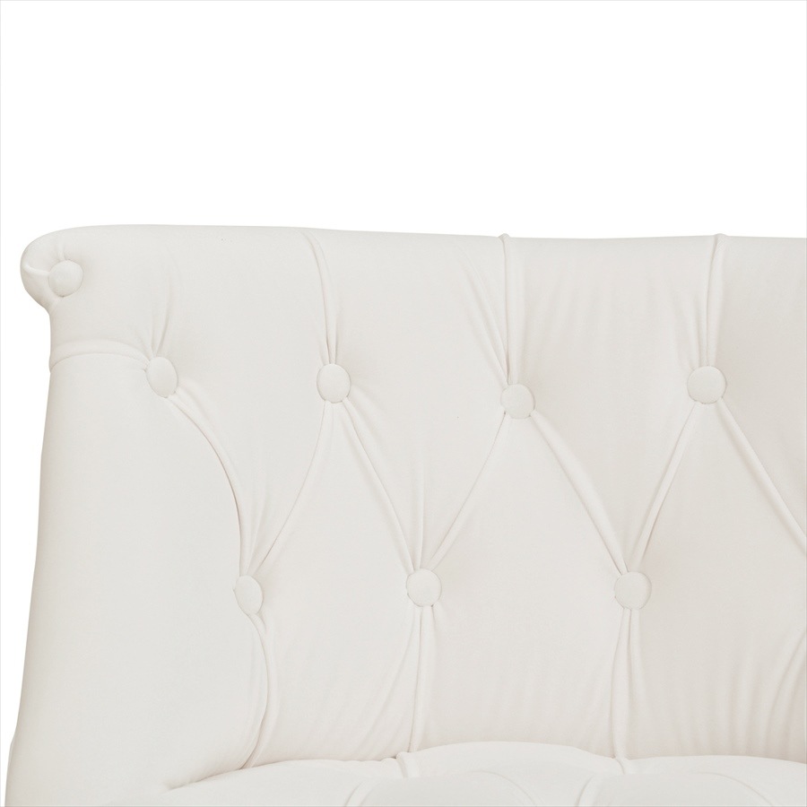 ジェニファーテイラー ラムズゲイトチェア 1人掛 ホワイト ベロア Jennifer Taylor 33186RC-V037