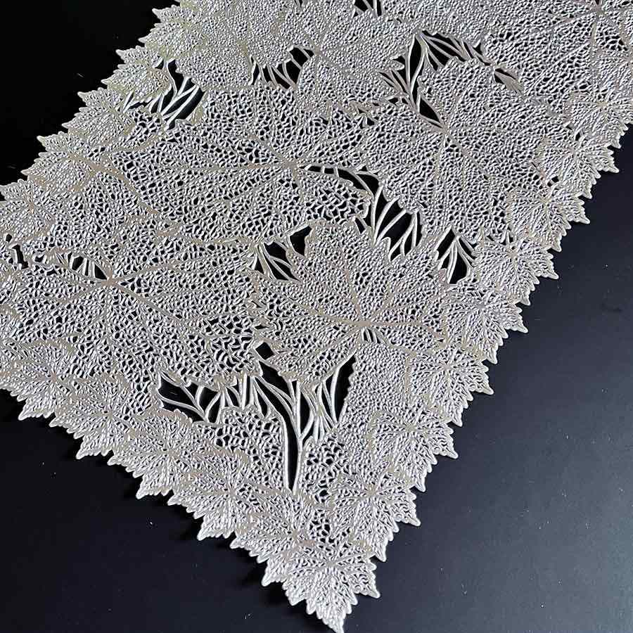 クラシックモダン テーブルセンター リーフ 92×32cm