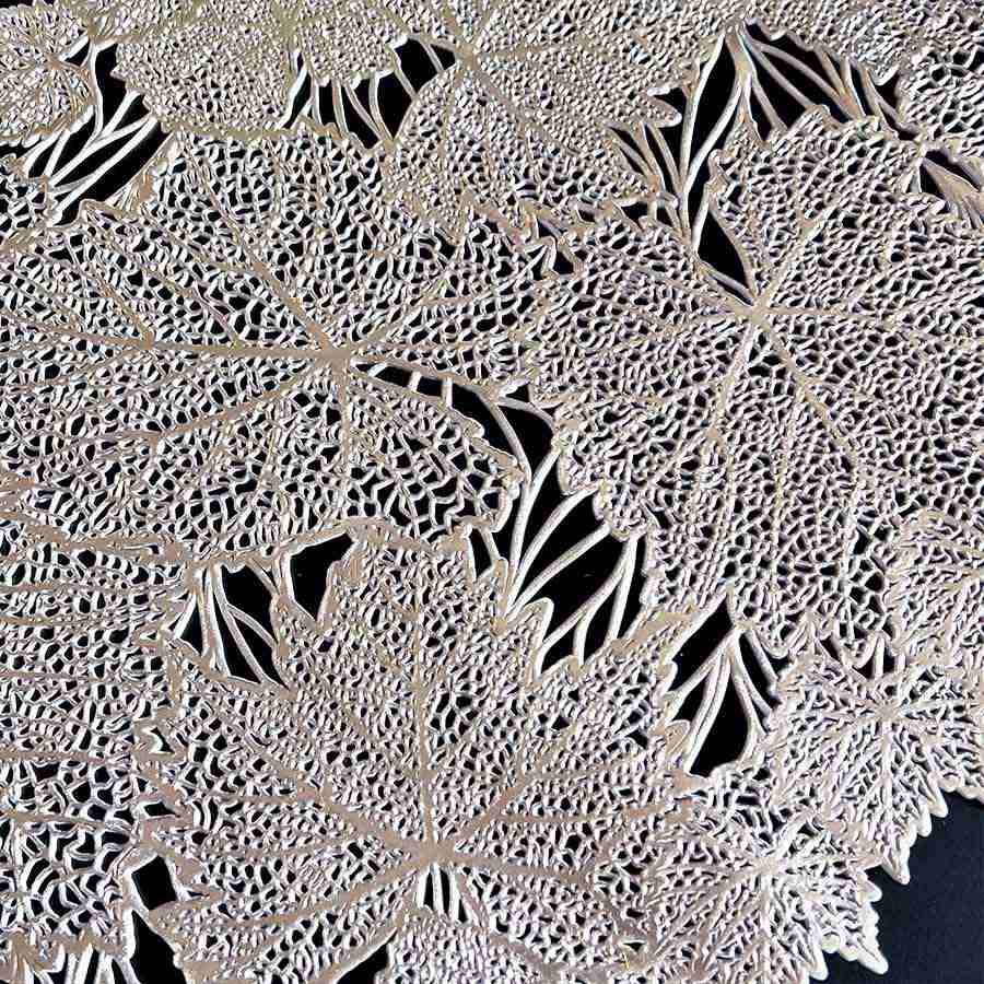 クラシックモダン テーブルセンター リーフ 92×32cm