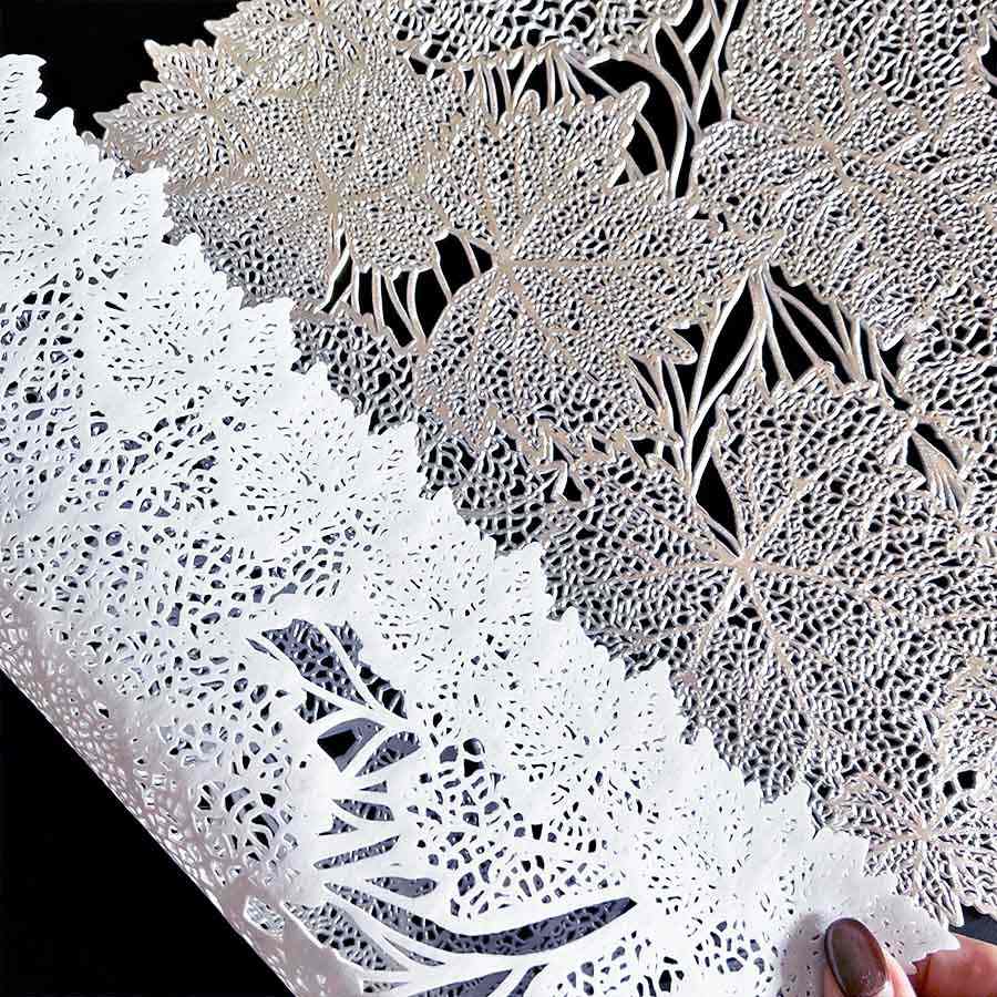 クラシックモダン テーブルセンター リーフ 92×32cm