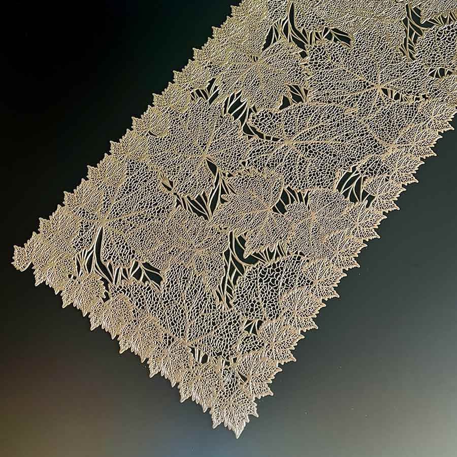 クラシックモダン テーブルセンター リーフ 92×32cm