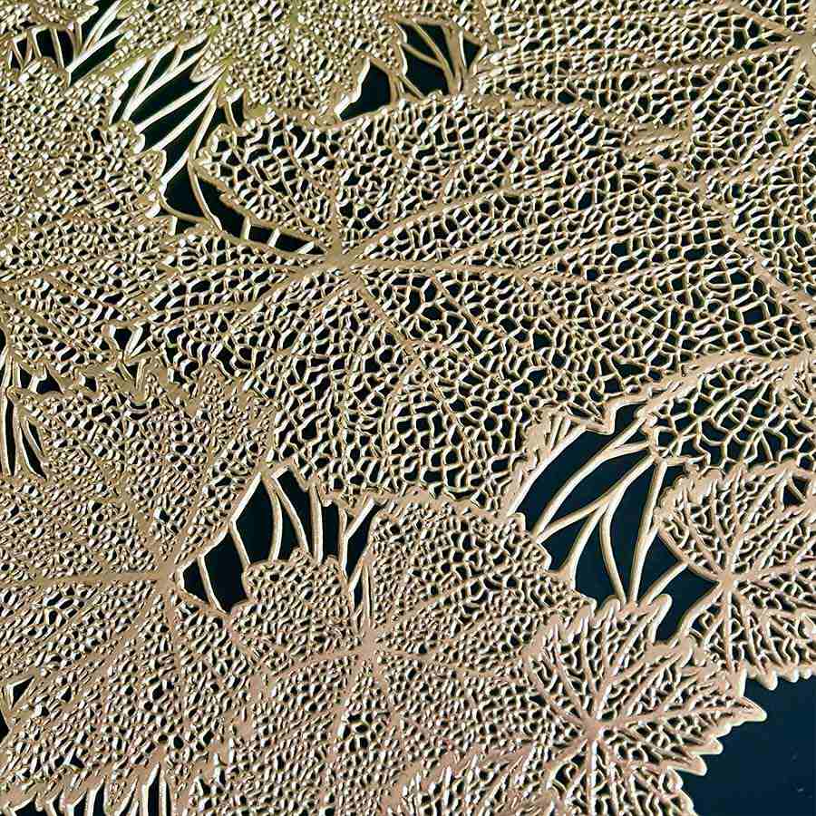 クラシックモダン テーブルセンター リーフ 92×32cm