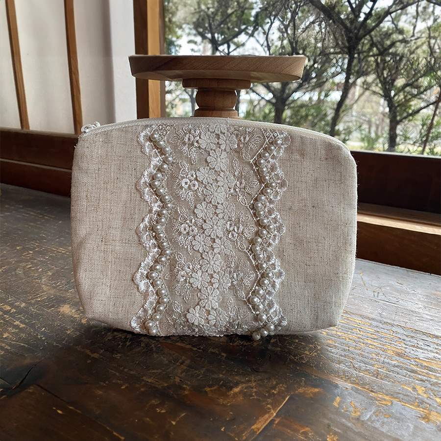 ポーチ ベージュパールシリーズ