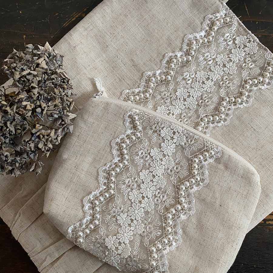 ポーチ ベージュパールシリーズ