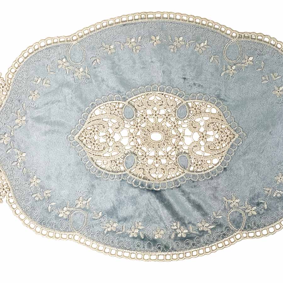 ドイリー 52×30cm 4色展開 クラッシック ベロア