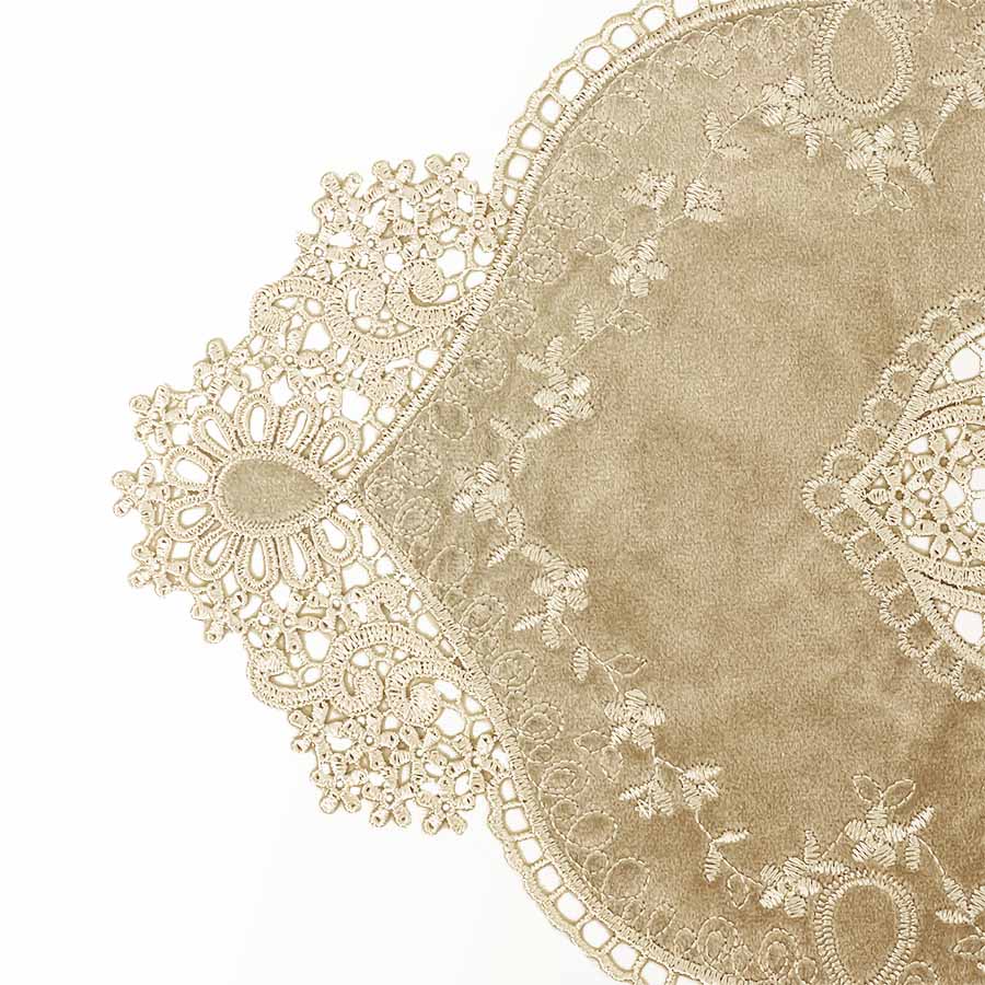 ドイリー 52×30cm 4色展開 クラッシック ベロア