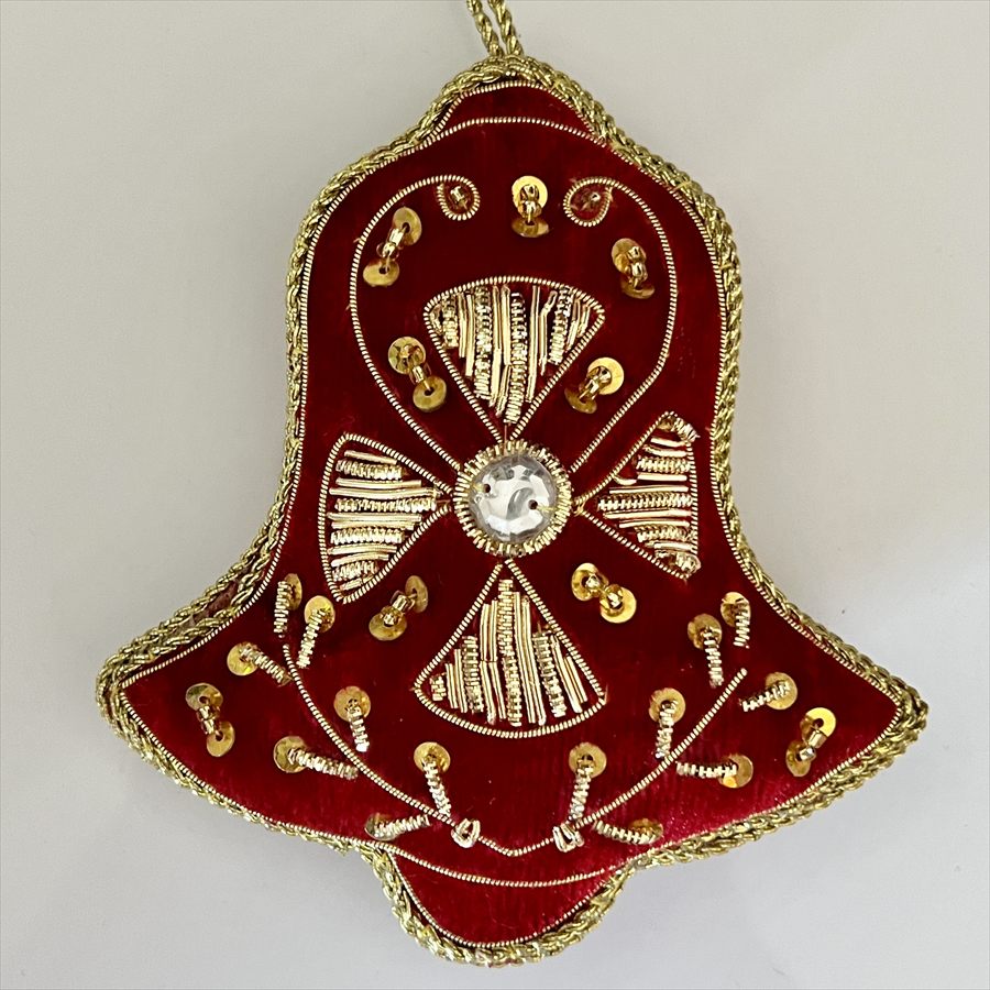 クリスマス オーナメント ベル レッド ブルー グレー