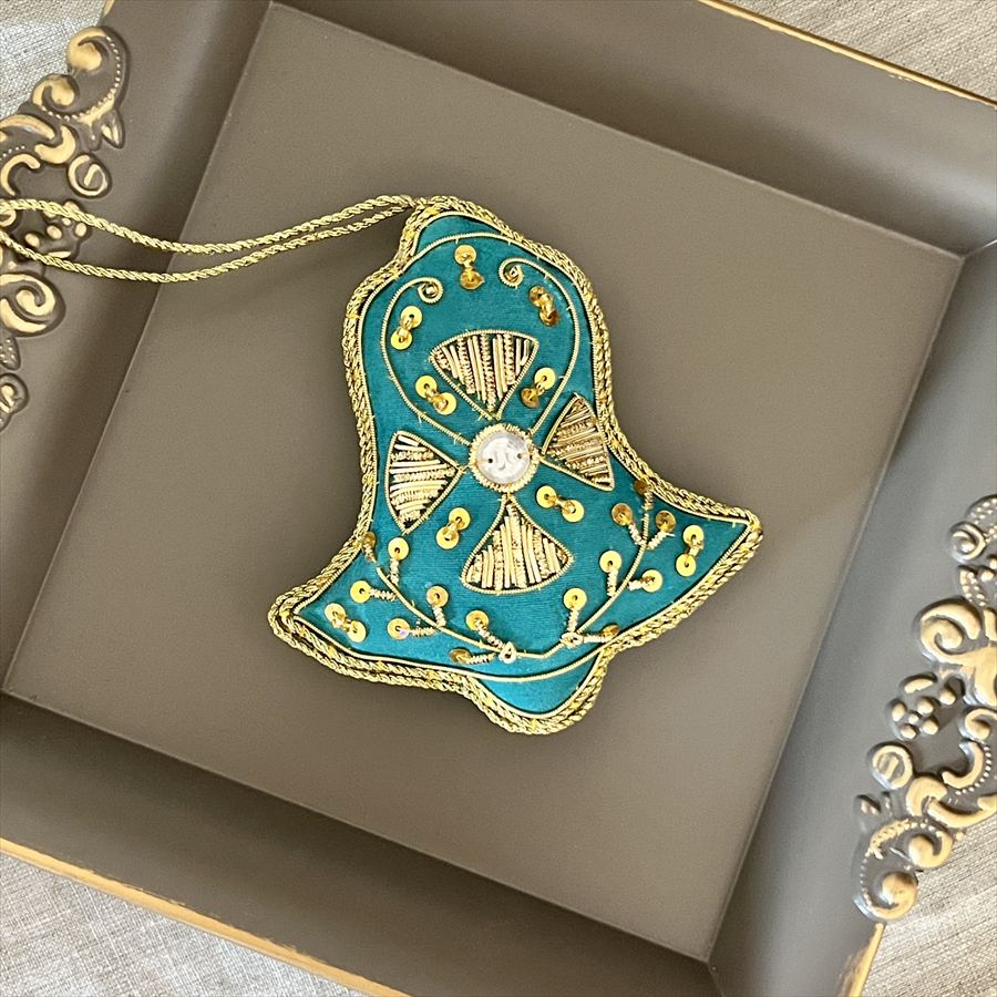 クリスマス オーナメント ベル レッド ブルー グレー