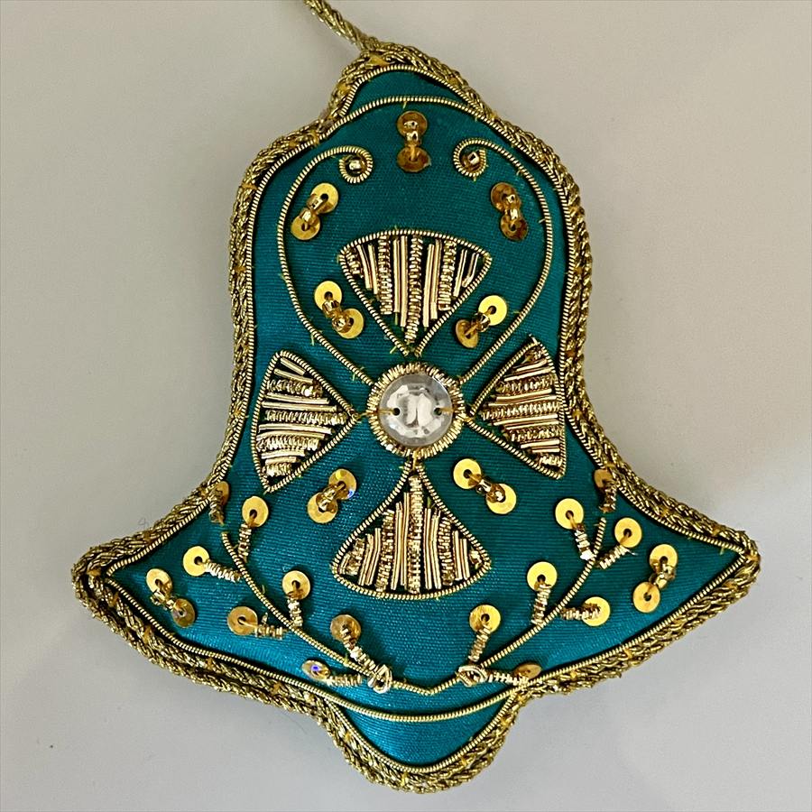 クリスマス オーナメント ベル レッド ブルー グレー