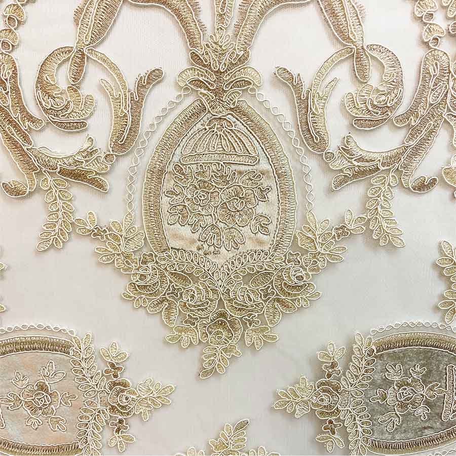 テーブルセンター 78×44cm レース ベージュ