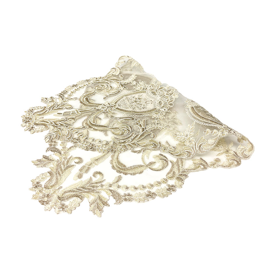 テーブルセンター 78×44cm レース ベージュ